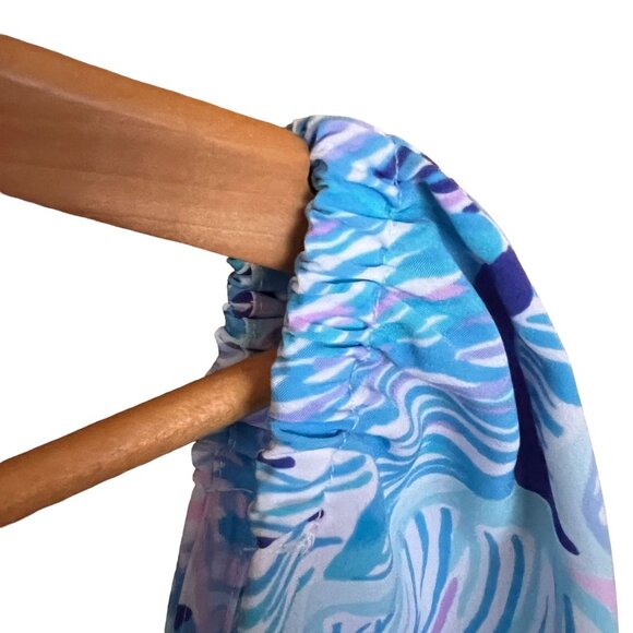 Lilly Pulitzer Women's Lizzie Top Bermuda Blue Fishful Thinking Engineer… - Picture 9 of 13